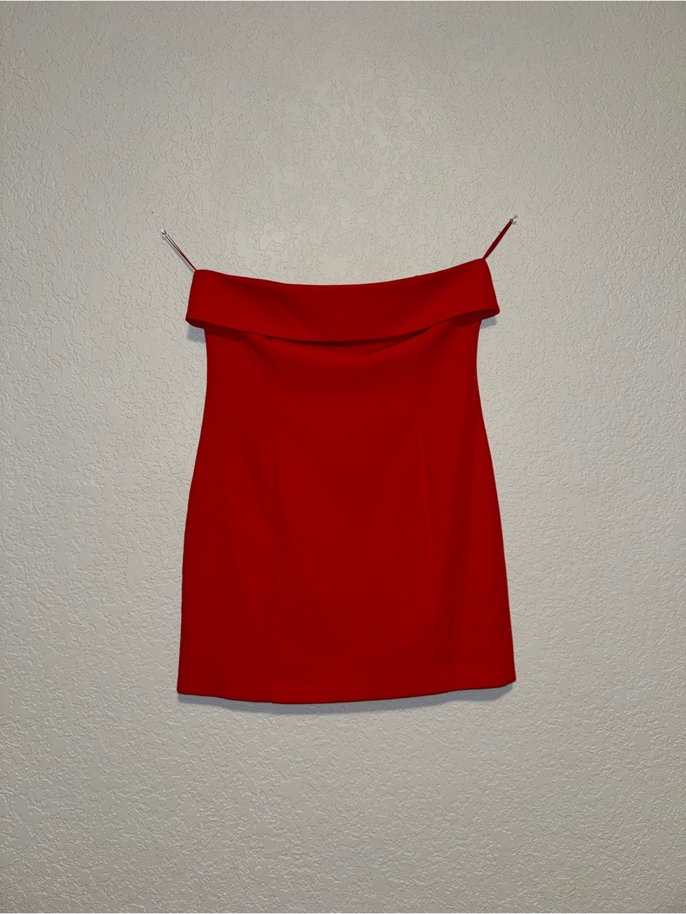 Strapless Red Mini Dress